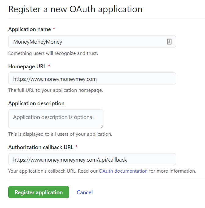 Oauth2 Registration